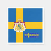 Serviette En Papier Drapeau suédois (Devant)