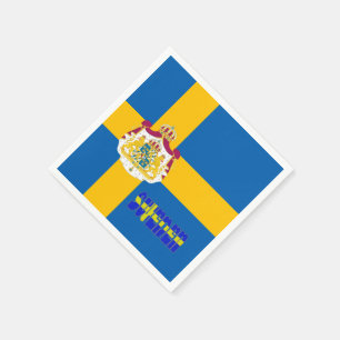 Serviette En Papier Drapeau suédois