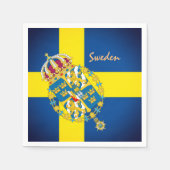 Serviette En Papier Drapeau suédois & fête suédoise, anniversaire /spo (Devant)