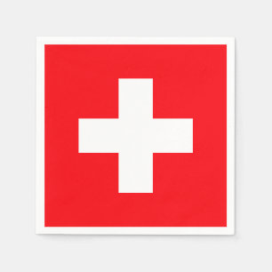 Serviette En Papier Drapeau suisse