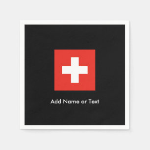 Serviette En Papier Drapeau suisse