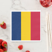 Serviette En Papier Drapeau Tchad (En situation)