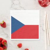 Serviette En Papier Drapeau tchèque (En situation)