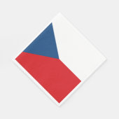 Serviette En Papier Drapeau tchèque (Coin)