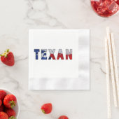 Serviette En Papier Drapeau texan (En situation)
