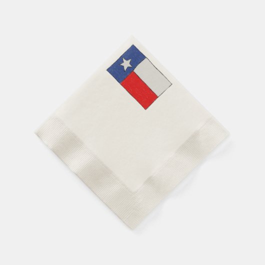 Serviette En Papier Drapeau texan (Coin)