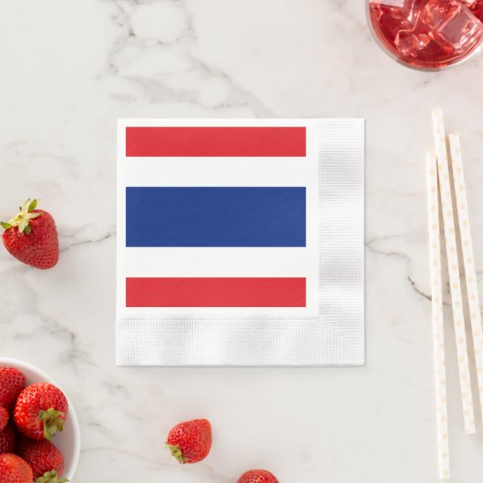 Serviette En Papier Drapeau thaïlandais (En situation)