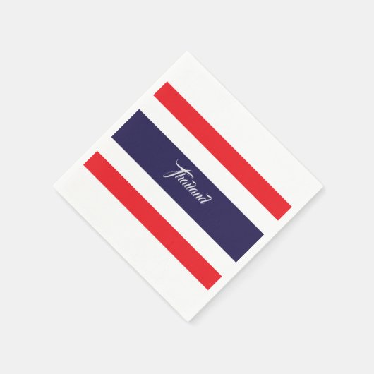 Serviette En Papier Drapeau Thaïlande (Coin)