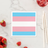 Serviette En Papier Drapeau trans (En situation)