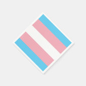Serviette En Papier Drapeau trans (Coin)