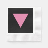 Serviette En Papier Drapeau triangle rose de SlipperyJoe drapeau rose (Devant)