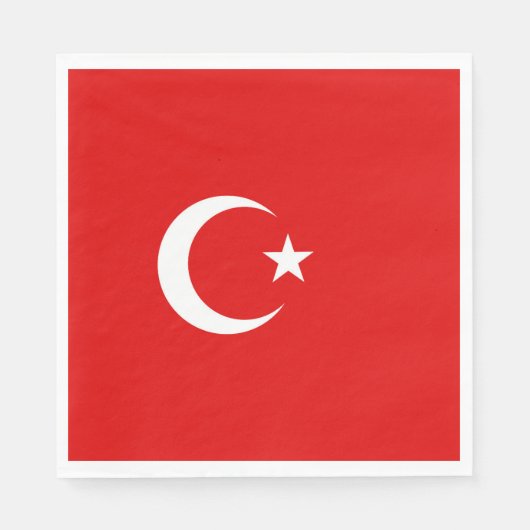Serviette En Papier Drapeau turc (Devant)