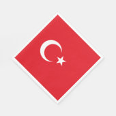 Serviette En Papier Drapeau turc (Turquie) (Coin)