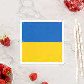 Serviette En Papier Drapeau Ukraine (En situation)