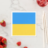 Serviette En Papier Drapeau ukrainien (En situation)