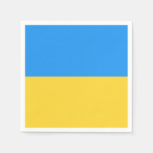 Serviette En Papier Drapeau ukrainien (Devant)