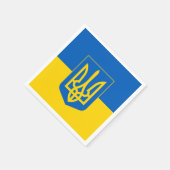 Serviette En Papier drapeau ukrainien et Ukraine - fête, anniversaire/ (Coin)