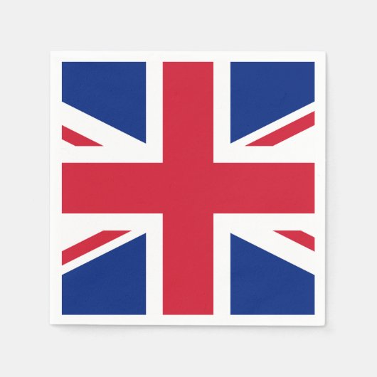 Serviette En Papier Drapeau Union Jack du Royaume-Uni (Devant)