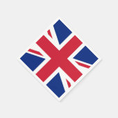 Serviette En Papier Drapeau Union Jack du Royaume-Uni (Coin)