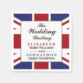 Serviette En Papier Drapeau Union Jack Mariage britannique (Devant)