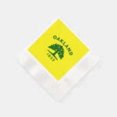 Serviette En Papier Drapeau urbain d'Oakland (Coin)