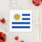 Serviette En Papier Drapeau : Uruguay (En situation)