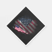 Serviette En Papier Drapeau USA (Coin)