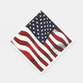 Serviette En Papier Drapeau USA Papier patriotique Napkin (Coin)