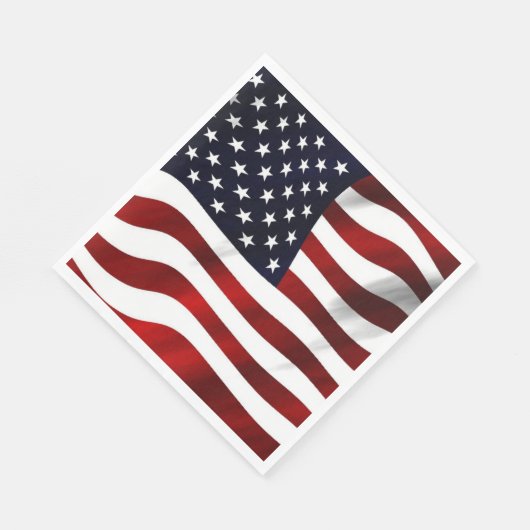 Serviette En Papier Drapeau USA Papier patriotique Napkin (Coin)
