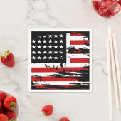 Serviette En Papier Drapeau vintage (En situation)