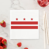 Serviette En Papier Drapeau Washington DC (En situation)