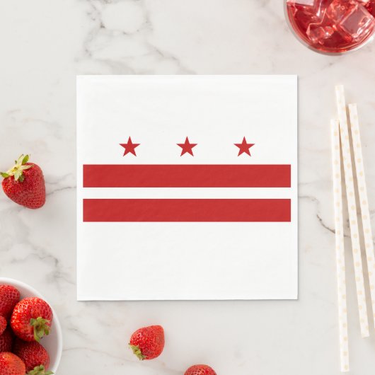 Serviette En Papier Drapeau Washington DC (En situation)
