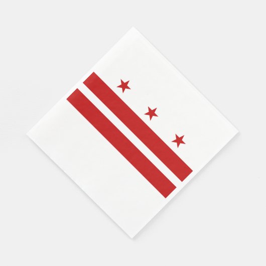 Serviette En Papier Drapeau Washington DC (Coin)