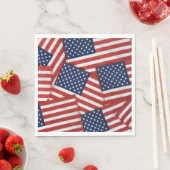 Serviette En Papier Drapeaux américains 4 juillet (En situation)