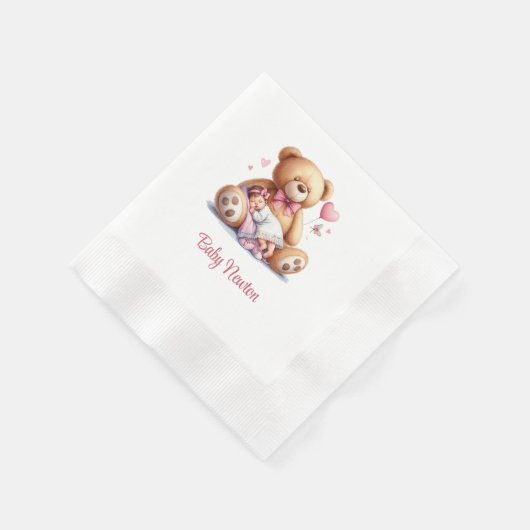 Serviette En Papier Dream Baby Bear Girl (Coin)