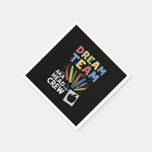 Serviette En Papier Dream Team Head Start Équipe Enseignante Petite en (Coin)