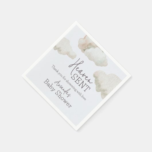 Serviette En Papier Dreamy Heaven envoyé Blue Boy Baby shower (Coin)