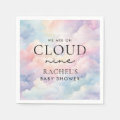 Serviette En Papier Dreamy Pastel Cloud Neuf Baby shower (Devant)
