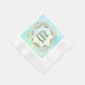 Serviette En Papier Dreamy Pastels Lotus Flower Anniversaire (Coin)