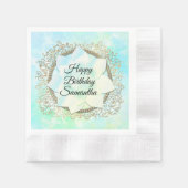 Serviette En Papier Dreamy Pastels Lotus Flower Anniversaire (Devant)