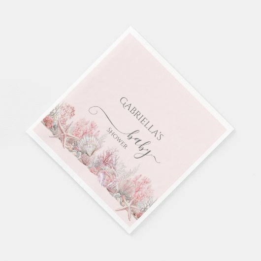 Serviette En Papier Dreamy Under the Sea Baby shower (Coin)