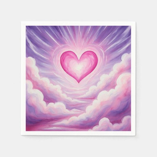 Serviette En Papier DreamyGlowHeart (Devant)