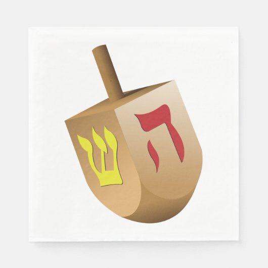 Serviette En Papier Dreidel (Devant)