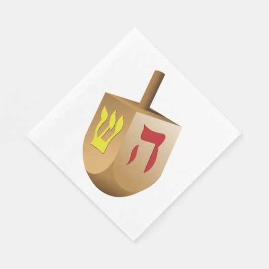 Serviette En Papier Dreidel (Coin)