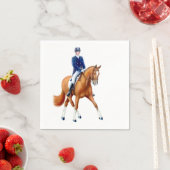 Serviette En Papier Dressage Cheval équestre demi-passe papier serviet (En situation)