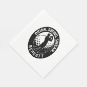 Serviette En Papier Drink Swing Sweat Repeat Golf (Coin)