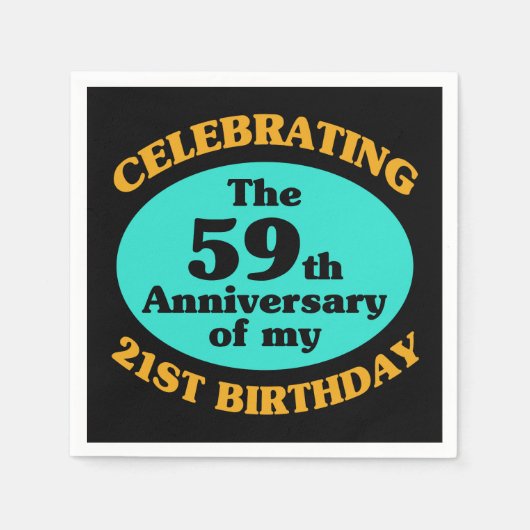 Serviette En Papier Drôle 80e anniversaire Gag cadeau (Devant)