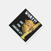 Serviette En Papier Drôle Big Eyed Tarsier Ce que vous regardez (Coin)