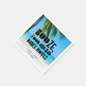 Serviette En Papier Drôle Booze Mauvaise Danse Déplace Plage Mariage (Coin)