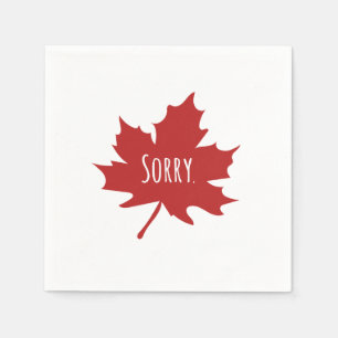 Serviette En Papier Drôle Canadien